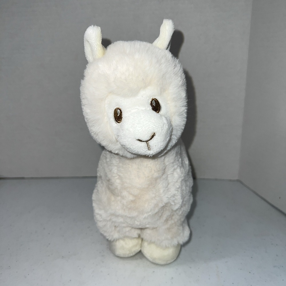 Aurora Ebba Fluffy Soft Cream Lil Llama Love Plush 11" Stuffed Toy Lovey Alpaca
